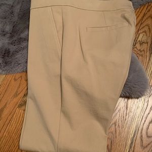 Lauren Ralph Lauren stretch twill ankle pants tan